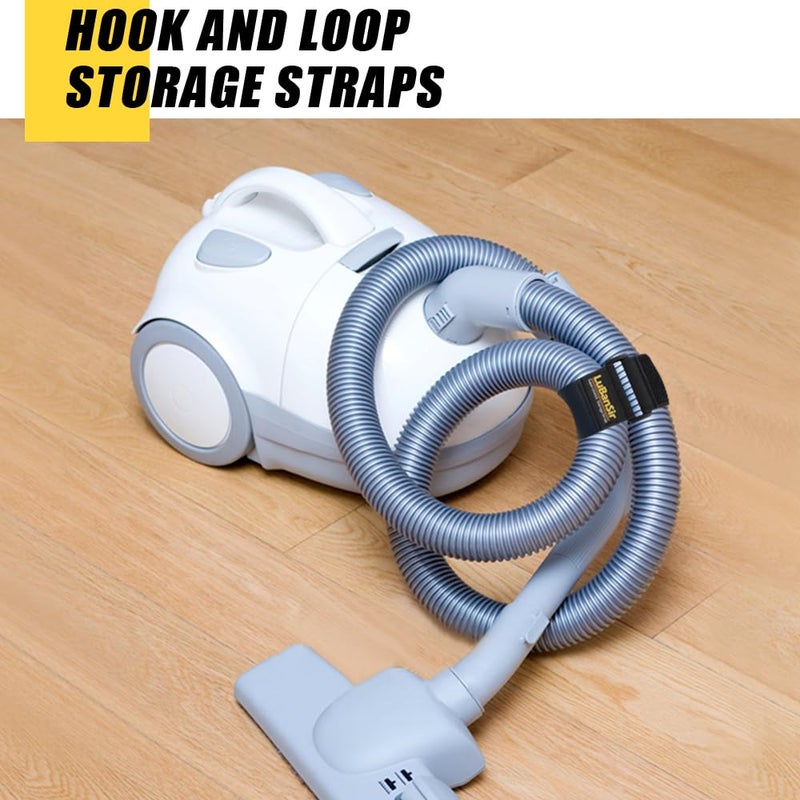 LuBanSir Cinch Straps, 1" x 6" (10 Pack) Elastic Hook and Loop Fastening Cable Strap for Extension Cord, Cable, Cord Wrap and Hose Organization and Storage - Image 3